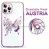 Чехол PQY Butterfly для iPhone 12/12 Pro Розовый/Фиолетовый, фото 7