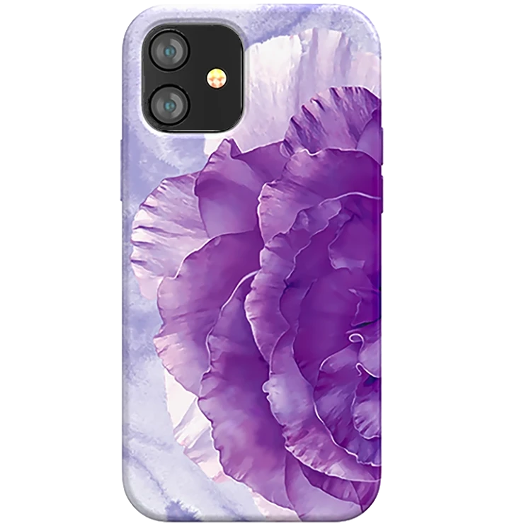 Чехол PQY Peony для iPhone 12 Mini Фиолетовый