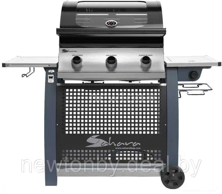 Газовый гриль для дачи Sahara S375 3B BBQ Smokey Teal (дымчатый) - фото 1 - id-p226743139