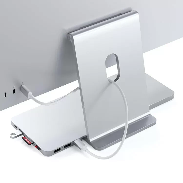 Док-станция Satechi USB-C Slim Dock для iMac 24" Серебро - фото 2 - id-p226741229