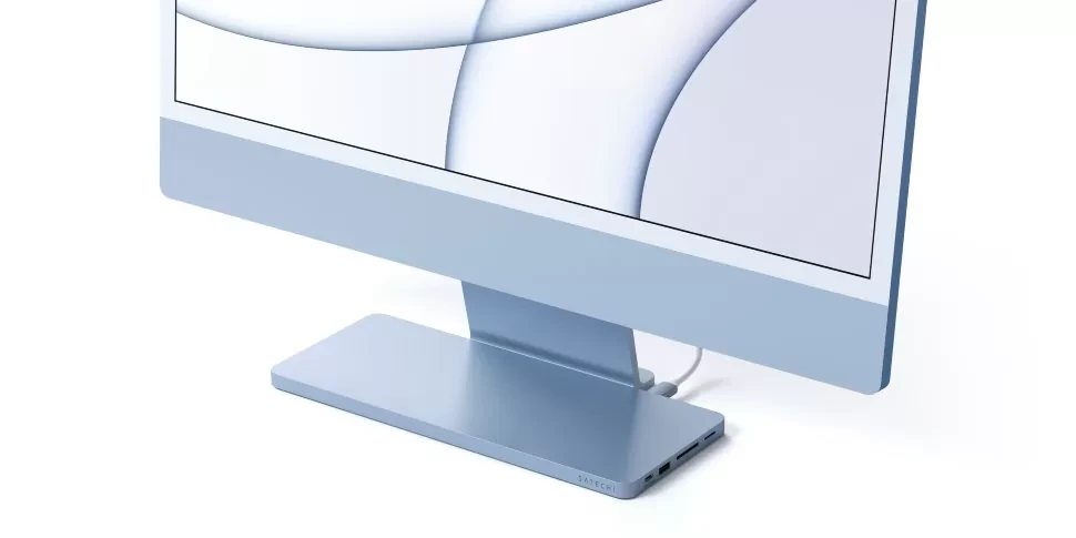 Док-станция Satechi USB-C Slim Dock для iMac 24" Синяя - фото 4 - id-p226741230