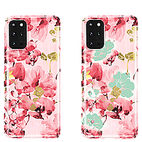 Чехол PQY Spring для Galaxy S20 Plus Pink Flower