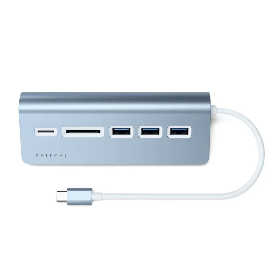 Хаб Satechi USB-C Combo HUB for desktop Серый - фото 2 - id-p226741236