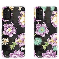 Чехол PQY Spring для Galaxy S20 Plus Purple Flower