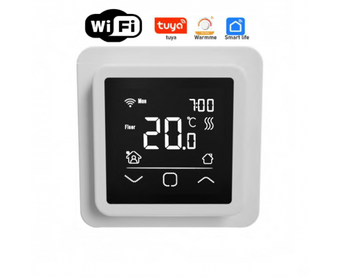 Программируемый терморегулятор теплого пола ThermoLife IQ Smart ET-6A WiFi, белый