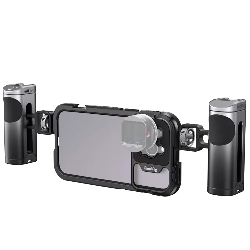 Клетка SmallRig 4078 Dual Handle Kit для iPhone 14 Pro Max - фото 1 - id-p226744170
