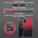 Чехол PQY Aurora для iPhone 12 Pro Max Красный-Чёрный, фото 4