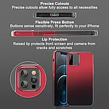 Чехол PQY Aurora для iPhone 12/12 Pro Красный-Чёрный, фото 3