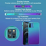 Чехол PQY Aurora для iPhone 12/12 Pro Синий-Фиолетовый, фото 5