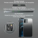 Чехол PQY Aurora для iPhone 12/12 Pro Серебро-Чёрный, фото 8