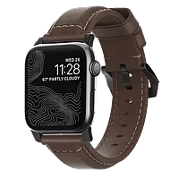 Ремешок Nomad Traditional для Apple Watch 38/40 мм Rustic Brown с черной фурнитурой