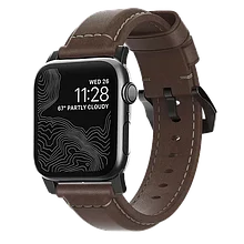 Ремешок Nomad Traditional для Apple Watch 38/40 мм Rustic Brown с черной фурнитурой