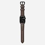 Ремешок Nomad Traditional для Apple Watch 38/40 мм Rustic Brown с черной фурнитурой, фото 7