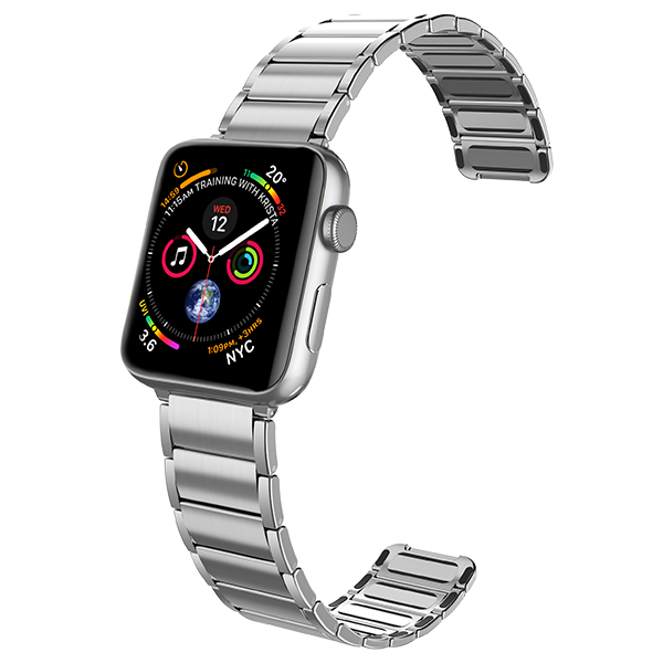 Браслет X-Doria Classic для Apple Watch 38/40 мм Серебро - фото 1 - id-p226741297