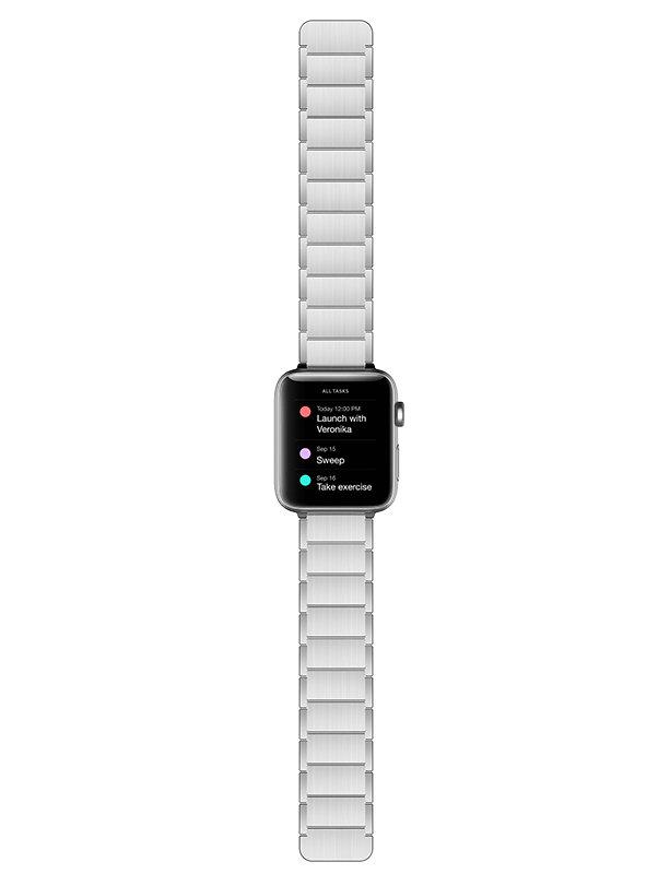 Браслет X-Doria Classic для Apple Watch 38/40 мм Серебро - фото 2 - id-p226741297