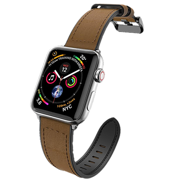 Ремешок X-Doria Hybrid Leather для Apple watch 38/40 мм Коричневый - фото 1 - id-p226741298