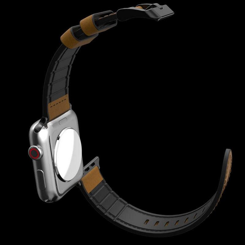 Ремешок X-Doria Hybrid Leather для Apple watch 38/40 мм Коричневый - фото 2 - id-p226741298