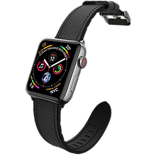 Ремешок X-Doria Hybrid Leather для Apple watch 38/40 мм Чёрный