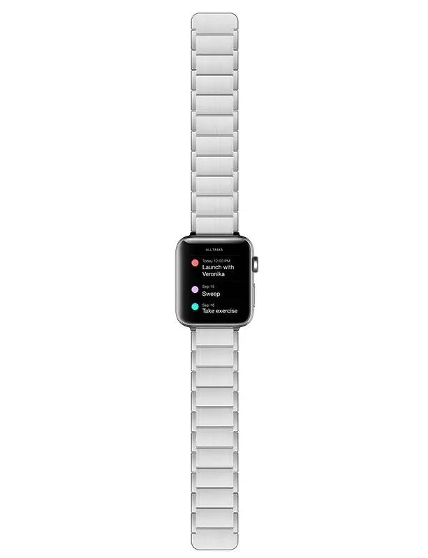 Браслет X-Doria Classic для Apple Watch 42/44 мм Серебро - фото 2 - id-p226741301