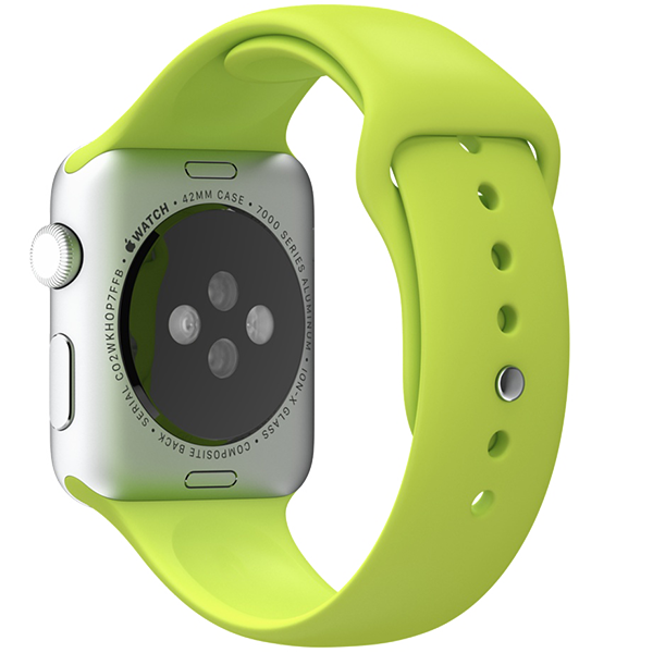 Ремешок силиконовый Special Case для Apple Watch 42/44 мм Зеленый S/M/L - фото 1 - id-p226741307