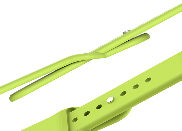 Ремешок силиконовый Special Case для Apple Watch 42/44 мм Зеленый S/M/L - фото 2 - id-p226741307
