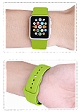 Ремешок силиконовый Special Case для Apple Watch 42/44 мм Зеленый S/M/L, фото 4