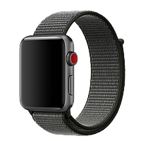 Ремешок Special case Nylon Sport для Apple Watch 38/40 мм Черно-Серый