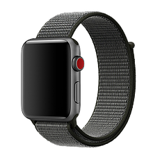 Ремешок Special case Nylon Sport для Apple Watch 38/40 мм Черно-Серый