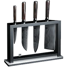 Набор ножей из дамасской стали HuoHou HU0073 Set of 5 Damascus Knife Sets (4 ножа + подставка)