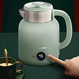 Электрический чайник Qcooker Retro Electric Kettle 1.5L Зелёный, фото 2