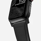 Ремешок Nomad Rugged Strap V.2 для Apple Watch 38/40мм Чёрный с чёрной фурнитурой, фото 6