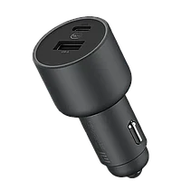 Автомобильное зарядное устройство Xiaomi Mi Car Charger Fast Charging Version 1А1С 100W Чёрное