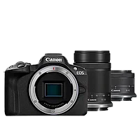 Беззеркальная камера Canon EOS R50 Kit (18-45 + 55-210) RF Чёрная