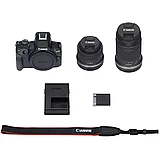 Беззеркальная камера Canon EOS R50 Kit (18-45 + 55-210) RF Чёрная, фото 3