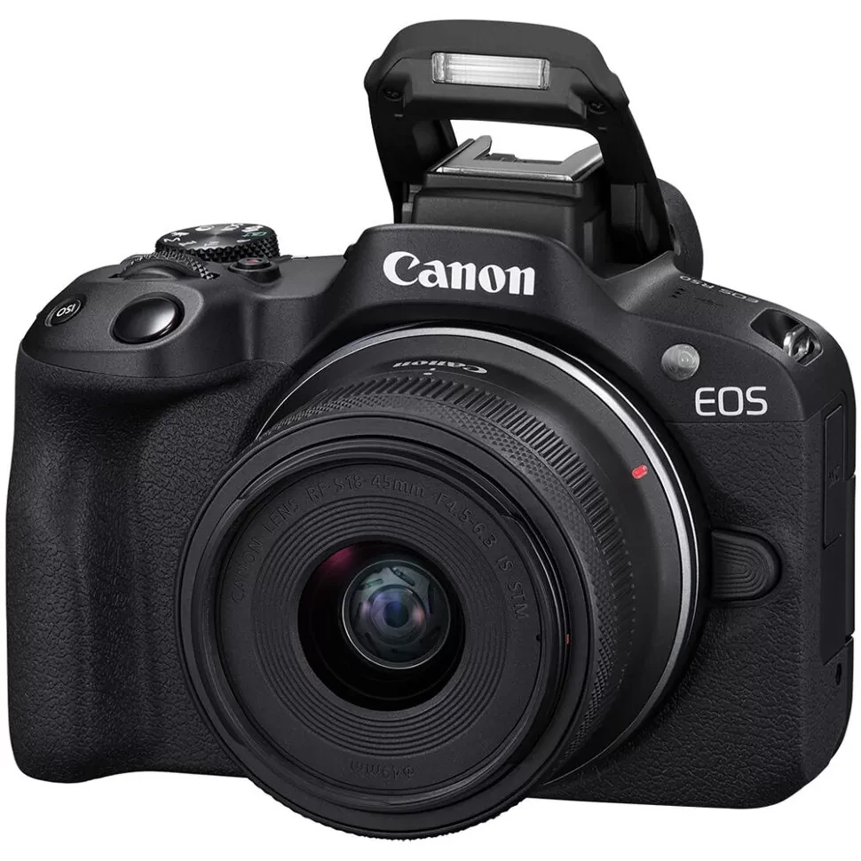 Беззеркальная камера Canon EOS R50 Kit (18-45 + 55-210) RF Чёрная - фото 5 - id-p226743308