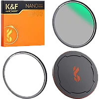Светофильтр K&F Concept Nano-X Magnetic CPL 58мм