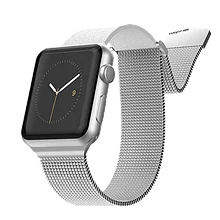 Ремешок X-Doria Hybrid Mesh для Apple Watch 38/40 мм Серебро