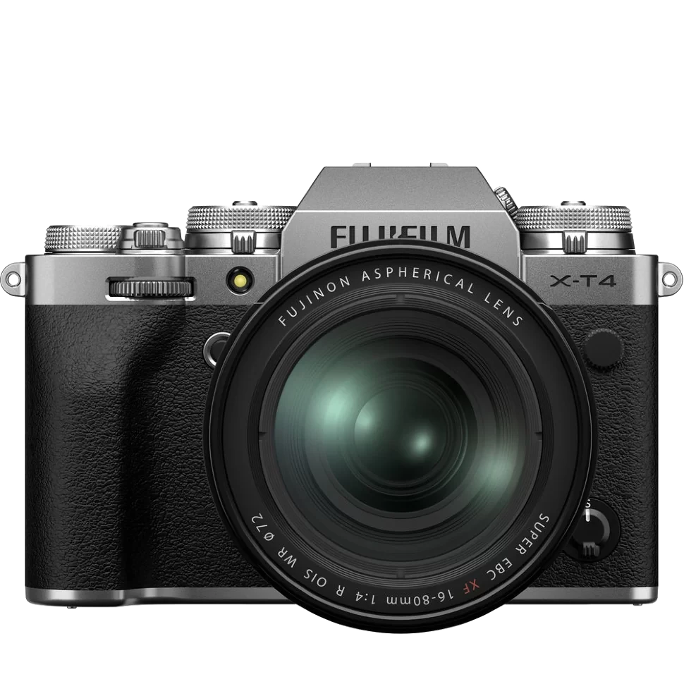 Беззеркальная камера Fujifilm X-T4 Kit Fujinon XF 16-80mm F4 R OIS WR Серебро - фото 1 - id-p226743324