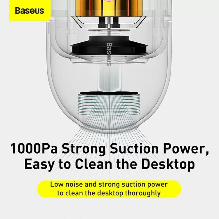 Пылесос Baseus C2 Capsule Vacuum Cleaner Белый - фото 3 - id-p226740391