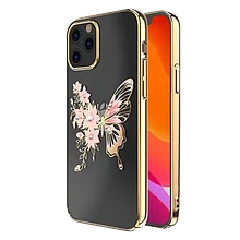 Чехол PQY Butterfly для iPhone 12/12 Pro Золотой