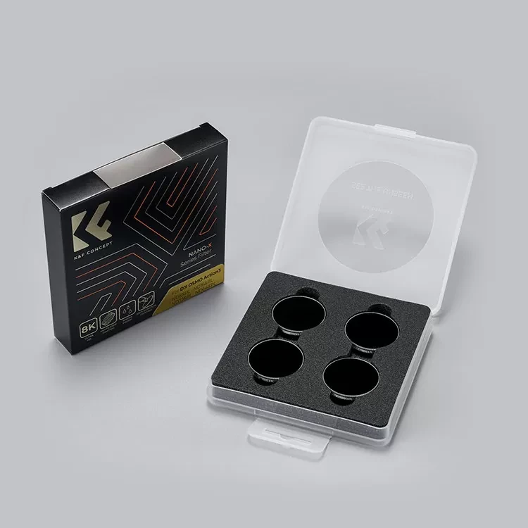Комплект светофильтров K&F Concept ND/PL HD для DJI Osmo Action 3 (4шт) - фото 5 - id-p226743408