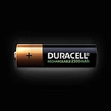 Комплект аккумуляторных батарей DURACELL AA 2500 мАч (4шт), фото 2
