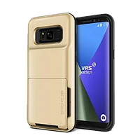 Чехол с отсеком для карт VRS Design Damda Folder для Galaxy S8 Золото