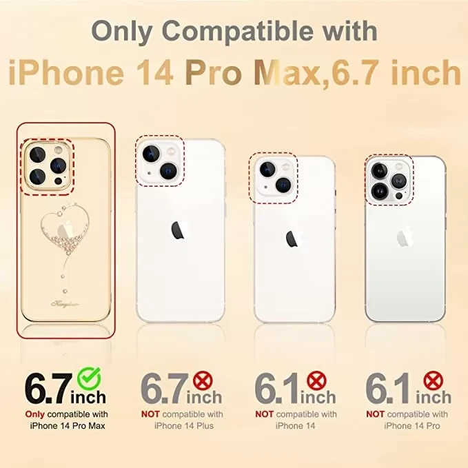 Чехол PQY Wish для iPhone 14 Pro Max Золото - фото 5 - id-p226738545