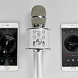 Караоке-микрофон HOCO BK3 Cool Sound Серебро, фото 3