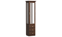 Шкаф-пенал с витриной Данте / Р 330.09 Дуб Денвер Коньячный Речицадрев