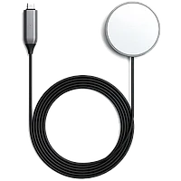 Беспроводная зарядка Satechi Magnetic Wireless Charging Cable Type-C 1.5м Серый космос