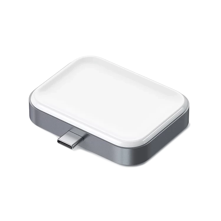Беспроводная зарядка Satechi USB-C Wireless Charging Dock для AirPods Серый - фото 4 - id-p226740552