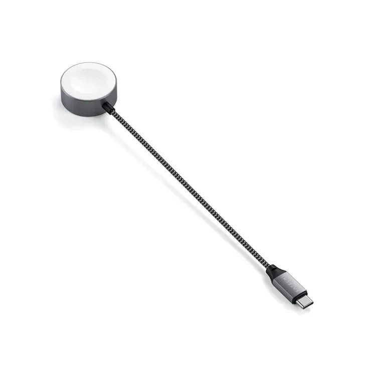 Беспроводная зарядка Satechi USB-C Magnetic Charging Cable для Apple Watch Серая - фото 6 - id-p226740553