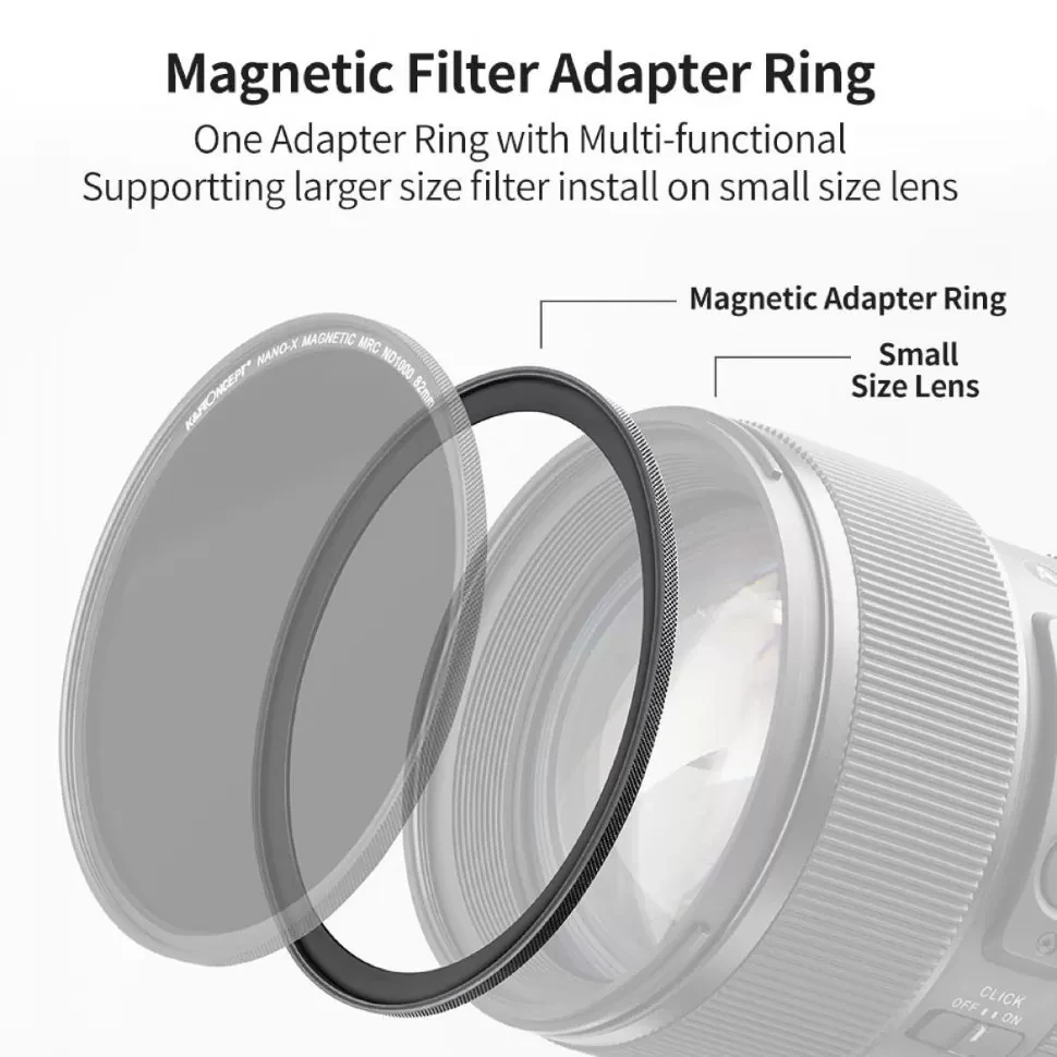 Переходное кольцо K&F Concept Magnetic 77-82мм - фото 5 - id-p226744486